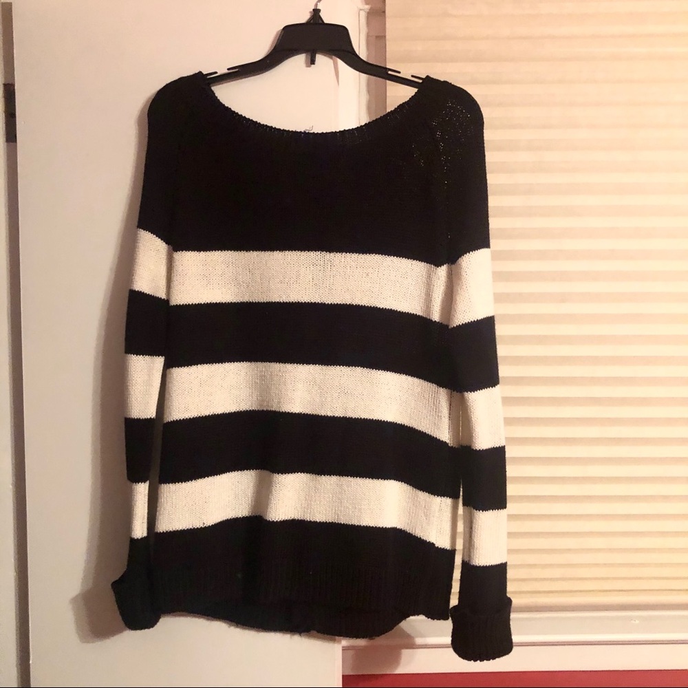 Black/White Striped Sweater
